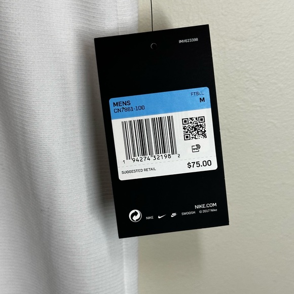 Nike Penn State Men Size Medium Polo Shirt White PSU DriFit OnField CN7861-100 - Picture 7 of 9